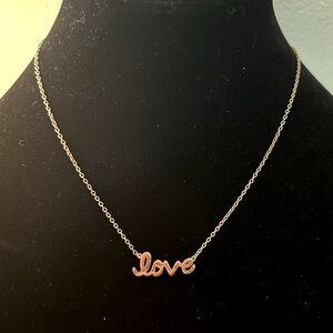 Gold 'Love' Necklace ⭐️